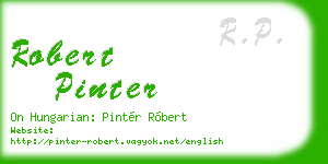 robert pinter business card